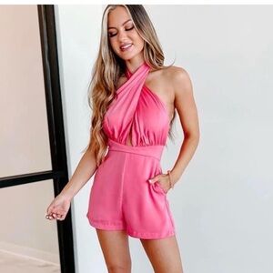 DO+BE Vibrant Pink Sleeveless romper